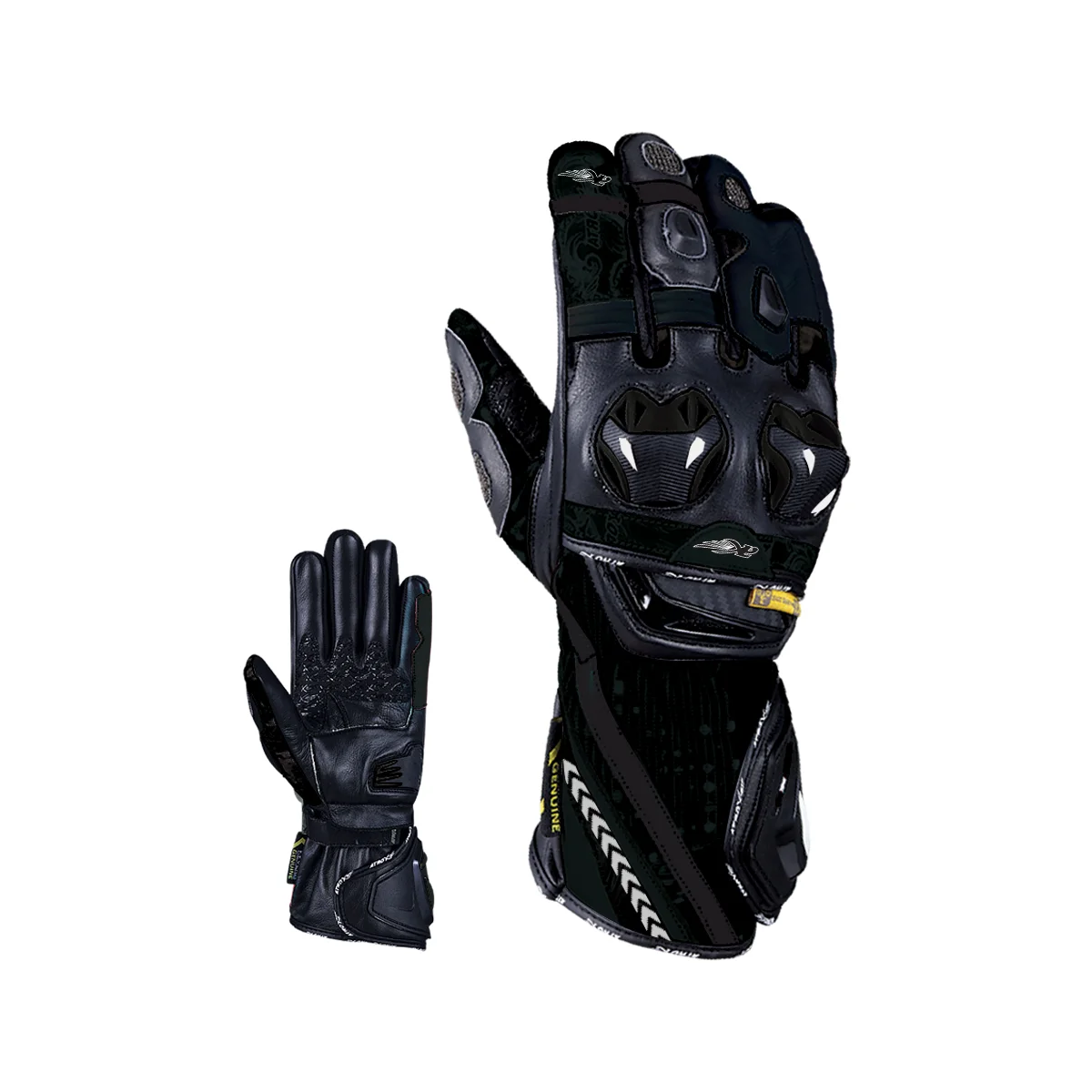 Racing Gloves Leather & Textile
