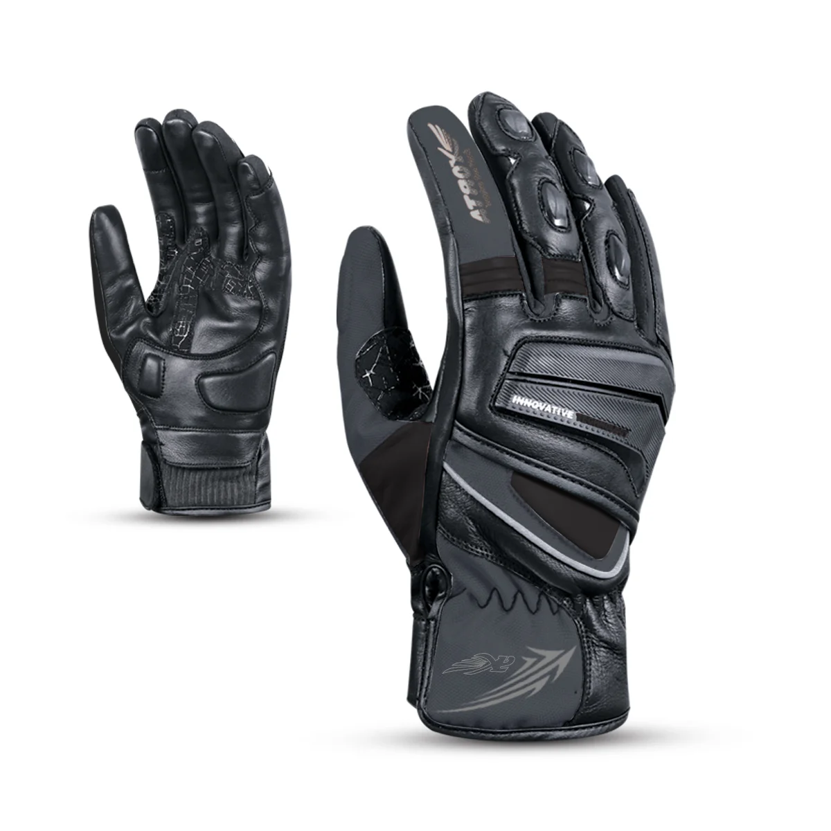 Women Racing Gloves Leather & Textile