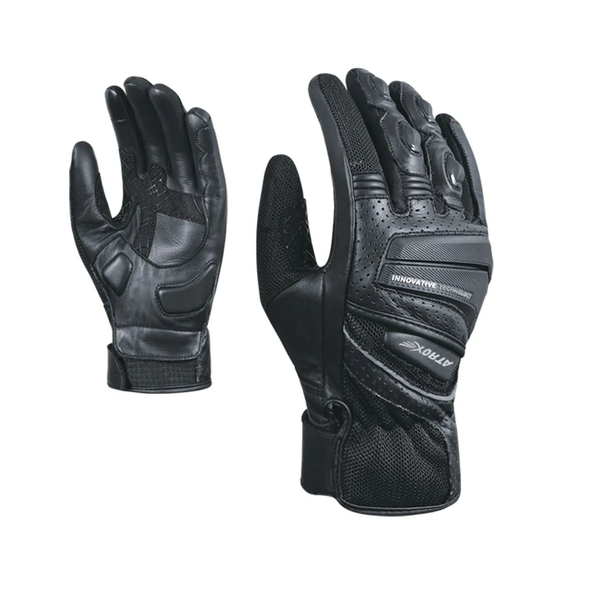 Women Air-Mesh and Leather Gloves
