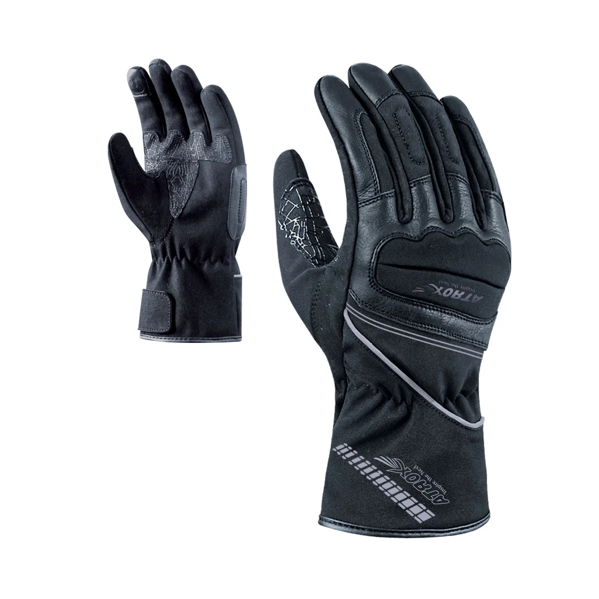 Winter Gloves Leather & Textile
