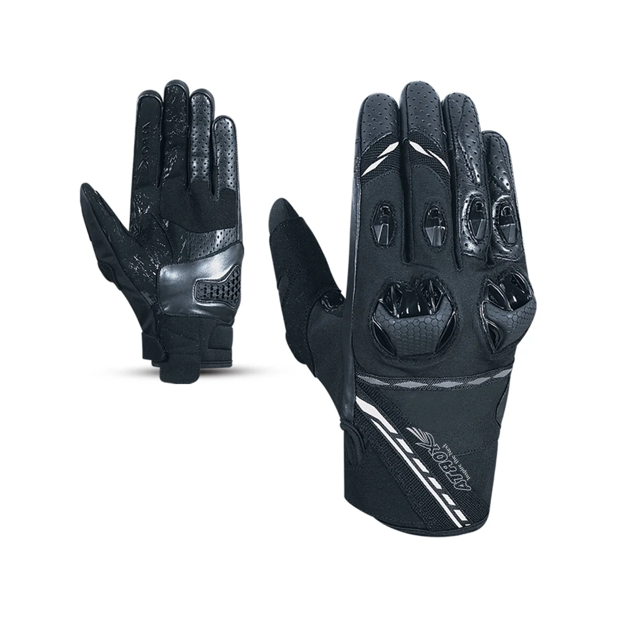 Women Racing Gloves Leather & Textile