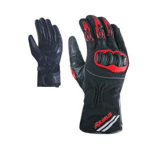 Winter Gloves Leather and Textile