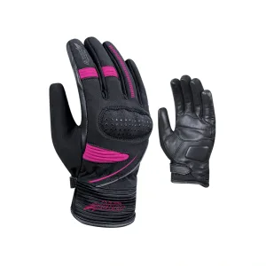 Women Winter Gloves Leather and Textile