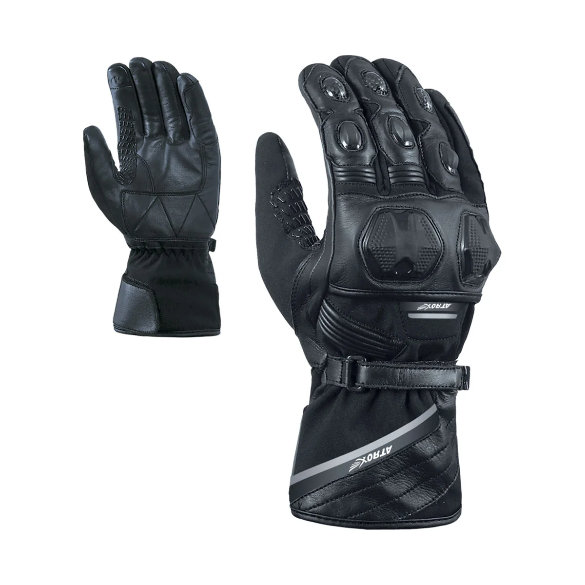 Winter Gloves Leather and Textile