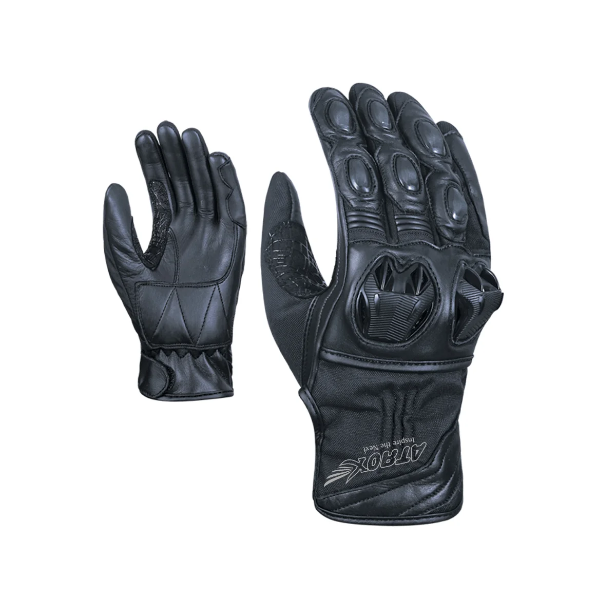 Women Racing Gloves Leather and Textile