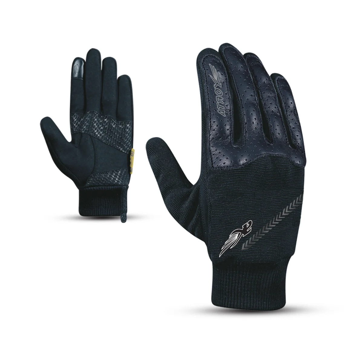 Women Racing Gloves Leather and Textile